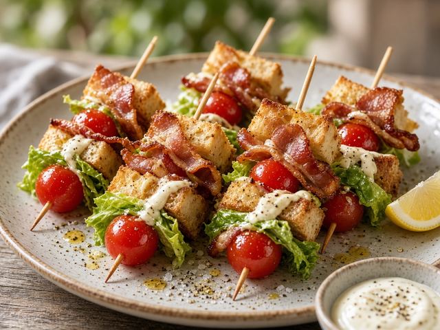Backyard BLT Skewers