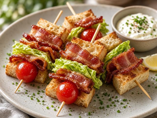 Backyard BLT Skewers