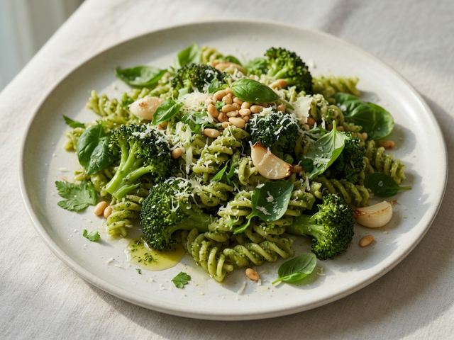 Broccoli Pesto Pasta Salad