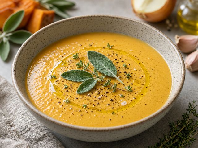 Butternut Squash & Herb Soup