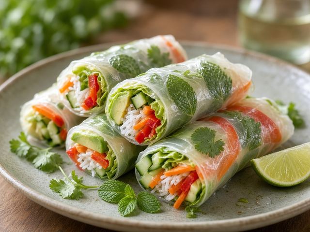 Catbus Cucumber Salad Rolls