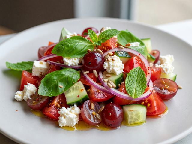 Chopped Tomato Grape Salad