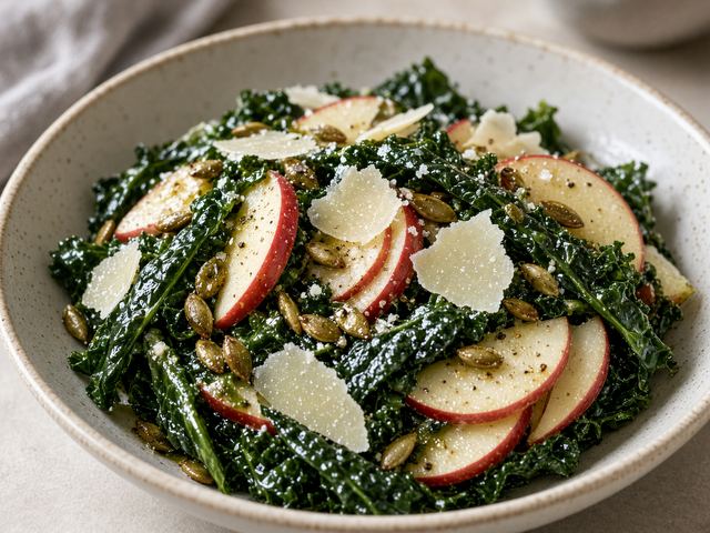 Crispy Apple Kale Salad