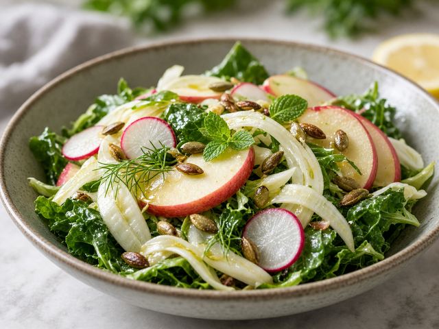 Crunchy Apple Fennel Market Salad