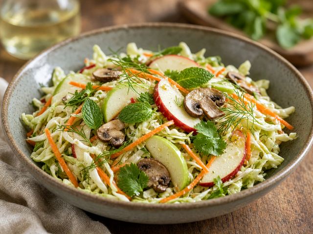 Fresh Apple Slaw with Herbs