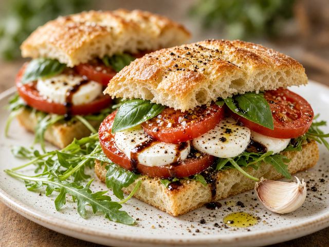 Fresh Tomato Basil Picnic Sandwiches