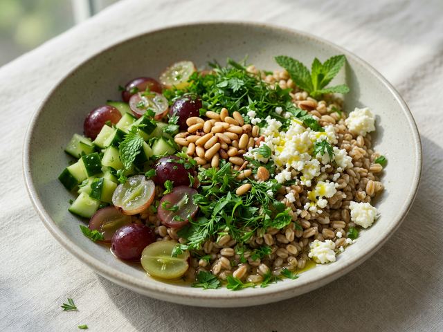 Grape & Herb Farro Bowl