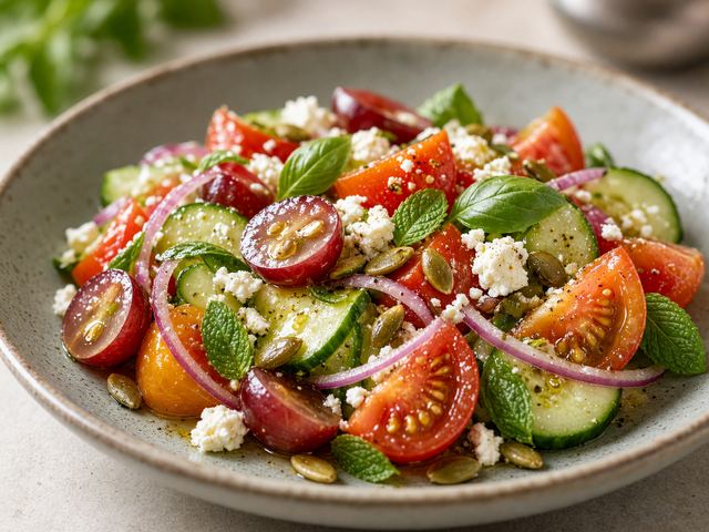 Grape & Late Tomato Salad