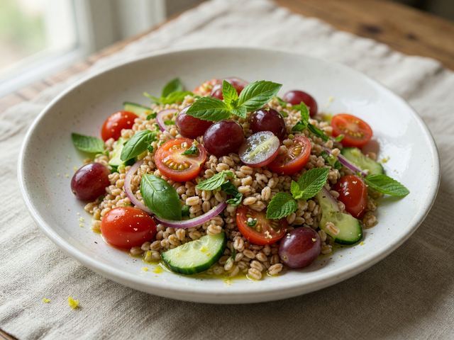 Grape & Tomato Farro Salad