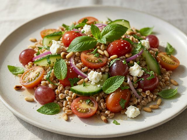 Grape Tomato Farro Salad