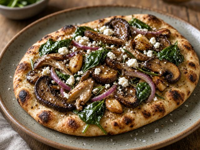 Grilled Mushroom Flatbread