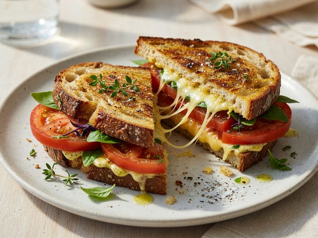 Grilled Tomato Sandwich