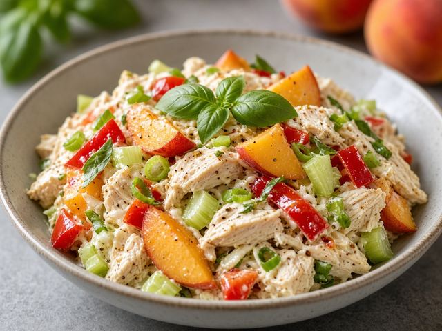 Peach & Pepper Chicken Salad