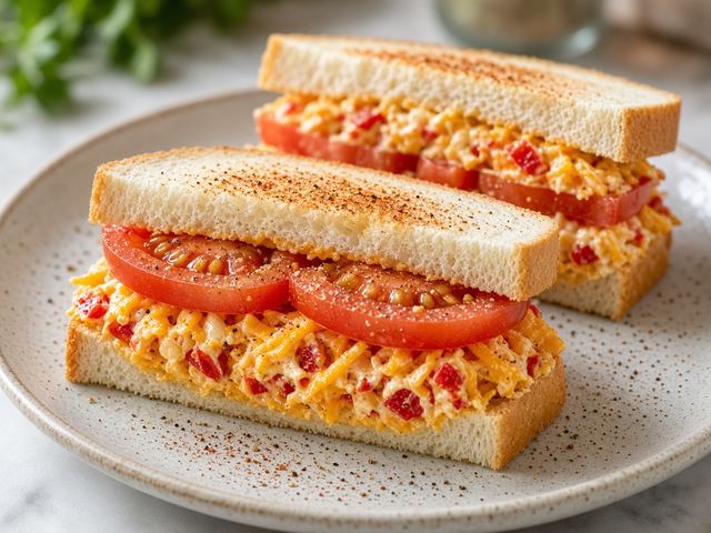 Pimento Cheese Tomato Sandwiches
