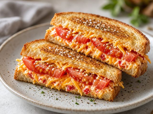 Pimento Cheese Tomato Sandwiches