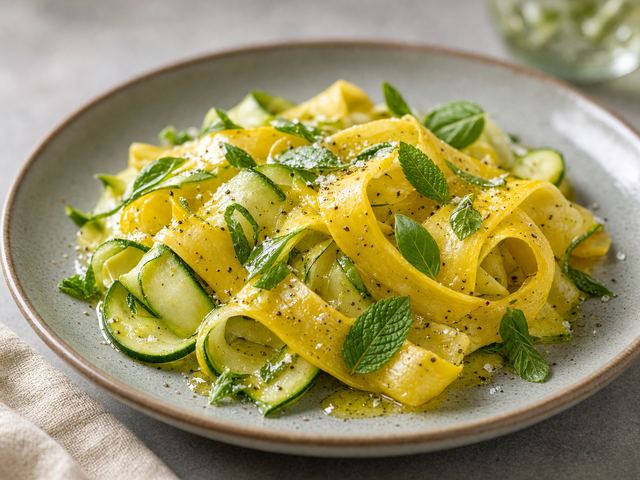 Raw Squash Ribbon Salad