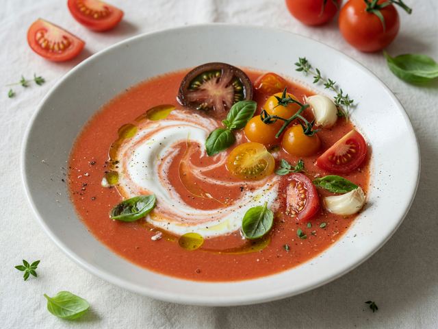Raw Tomato Basil Soup
