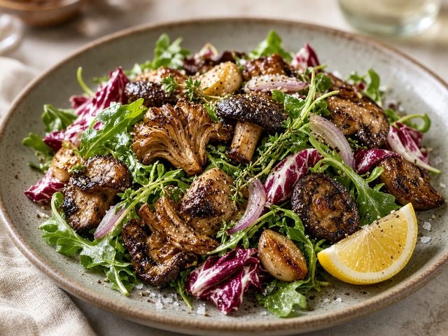 Roasted Mushroom Salad