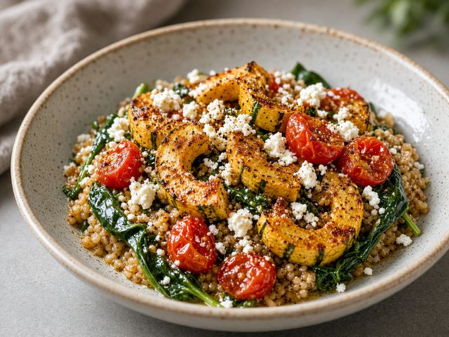 Roasted Squash & Tomato Grain Bowl