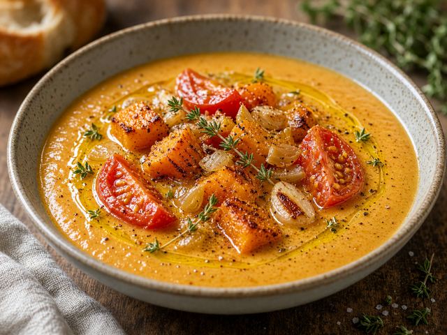 Roasted Squash Tomato Soup