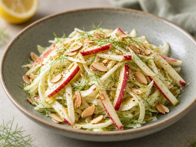 Shaved Apple Fennel Slaw