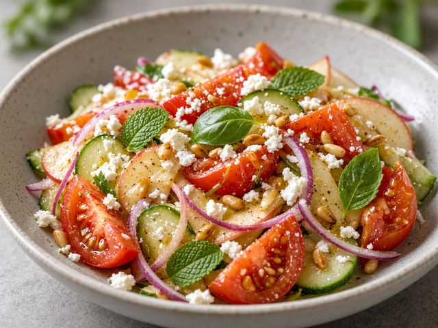 Shaved Apple & Late Tomato Salad