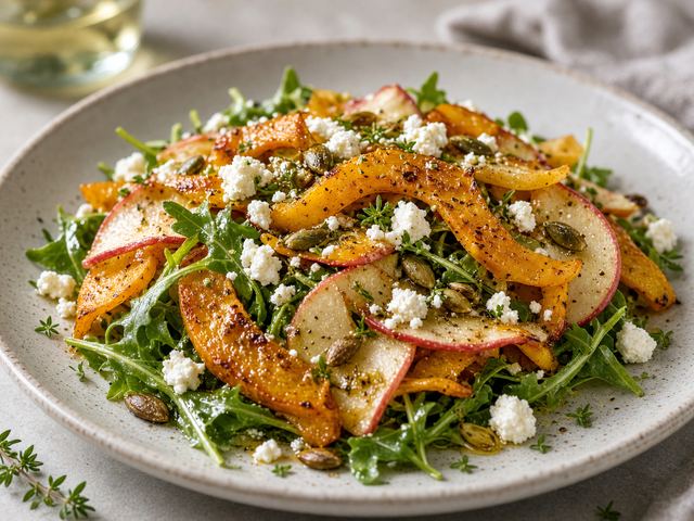 Shaved Apple & Squash Salad