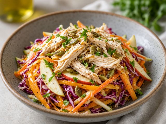 Shaved Apple & Squash Slaw