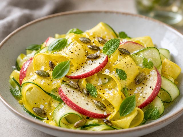 Shaved Squash & Apple Salad