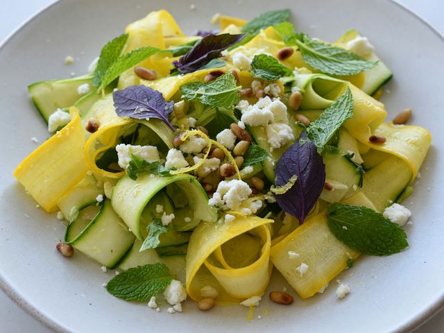 Shaved Squash Ribbon Salad