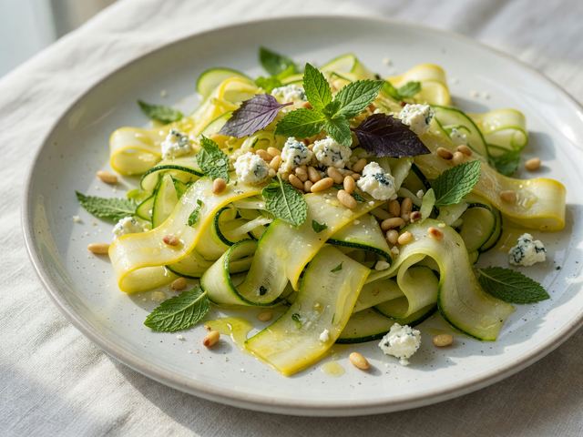 Shaved Squash Ribbon Salad