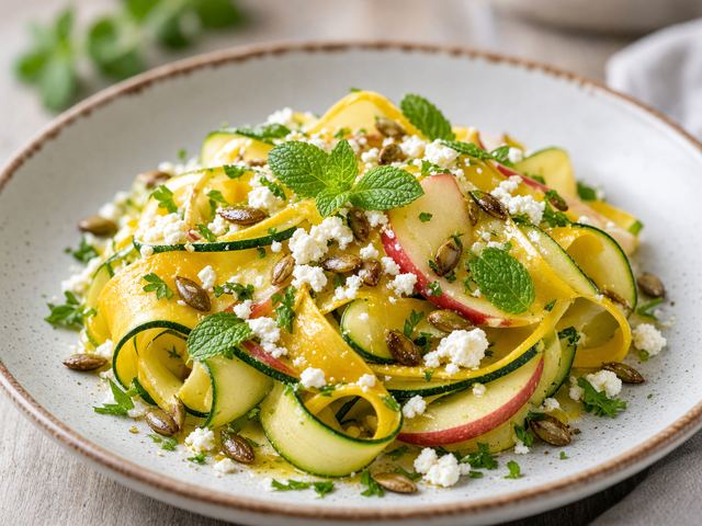 Shaved Squash Ribbon Salad