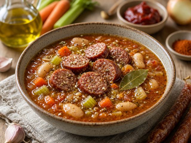 Snack Stick and Bean Soup
