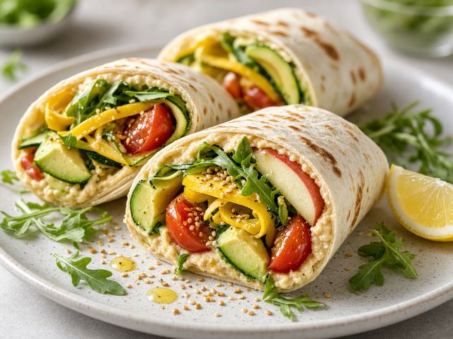 Squash Ribbon Vegetable Wraps