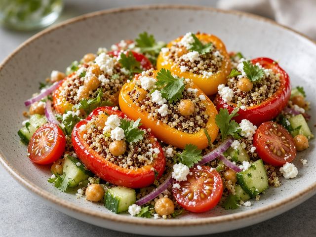 Stuffed Mini Bell Pepper Salad