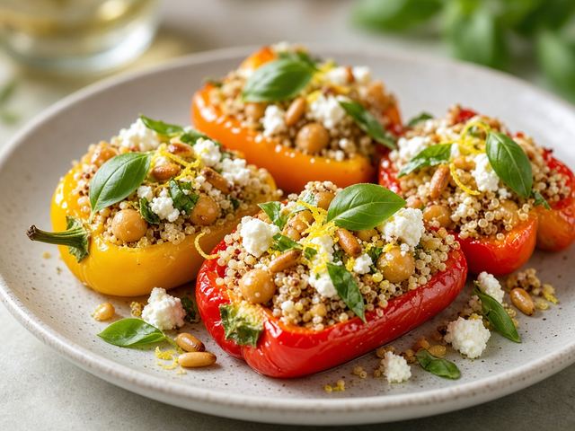 Stuffed Mini Bell Pepper Salad