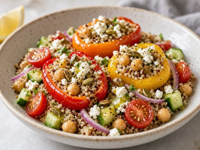 Stuffed Mini Pepper Salad Bowls