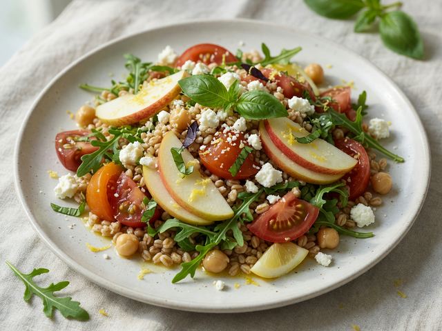 Tomato & Apple Farro Salad