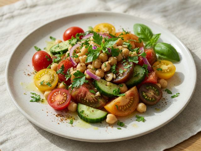 Tomato Chickpea Salad