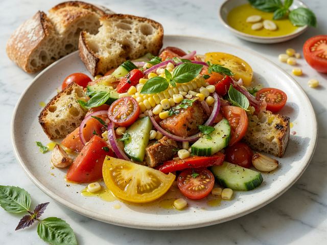 Tomato Corn Panzanella