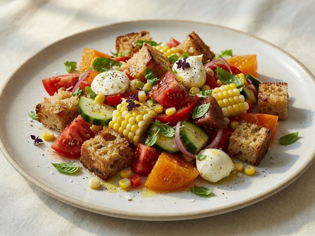 Tomato Corn Panzanella