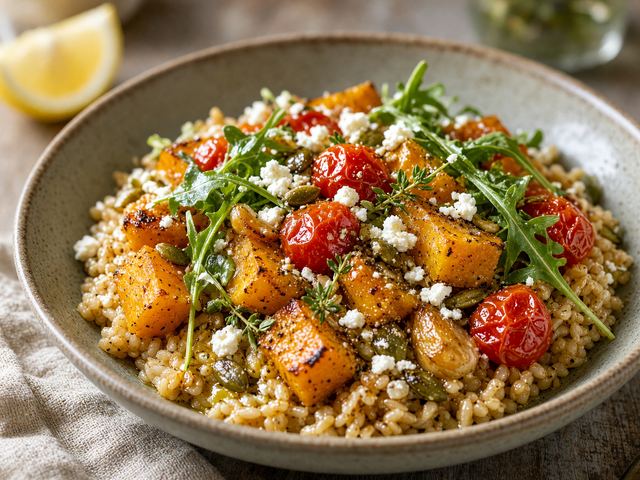 Warm Squash & Tomato Grain Bowl