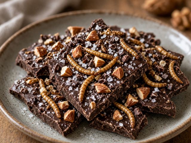 Mealworm Bark with Sea Salt and Almonds