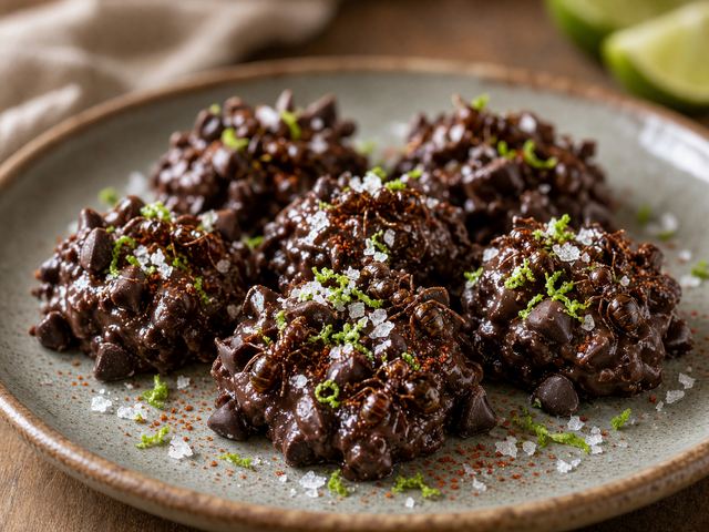 Spicy Chili Chocolate Ant Clusters