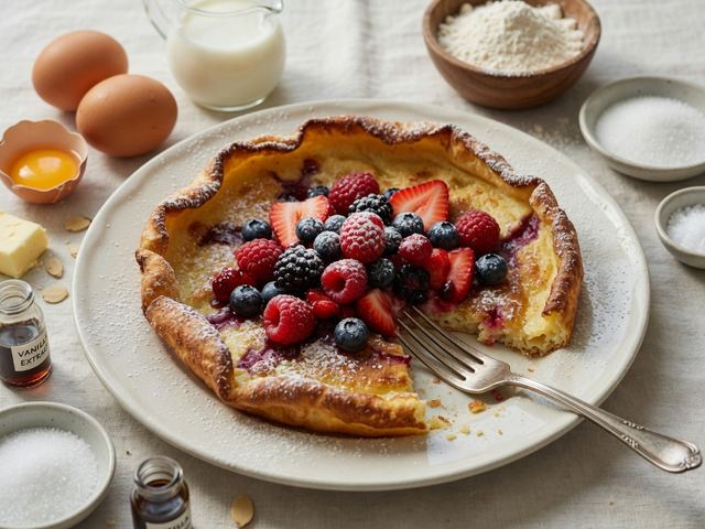 Berry Almond Dutch Baby Pancake
