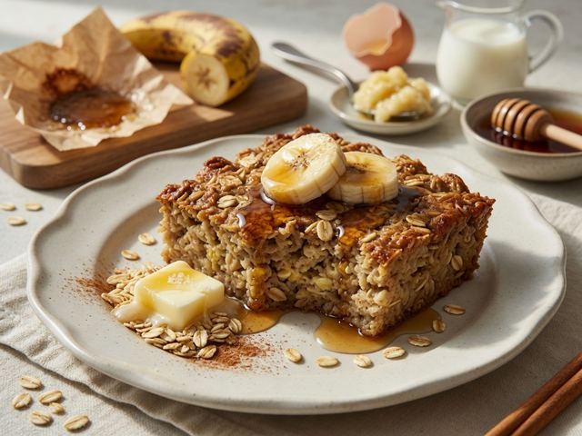 Brown Butter Banana Bread Baked Oatmeal