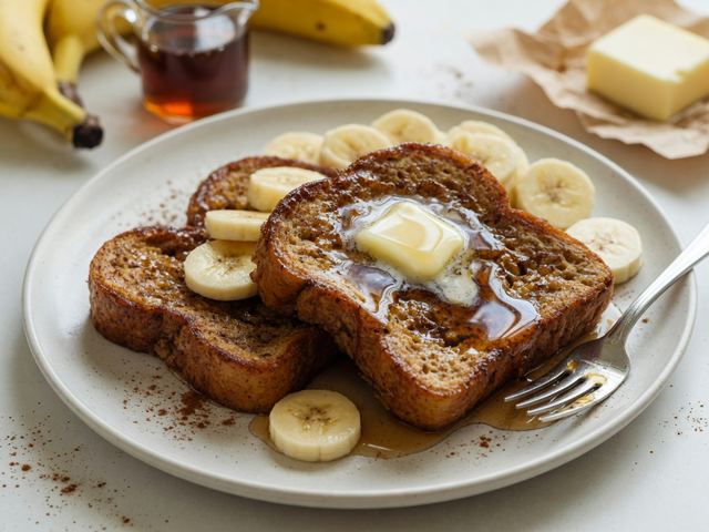 Brown-Butter Banana Bread French Toast