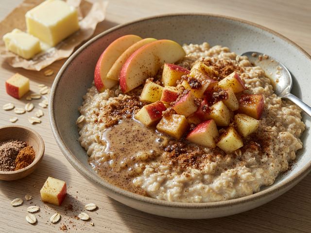 Brown-Butter Honeycrisp Apple Breakfast Oatmeal