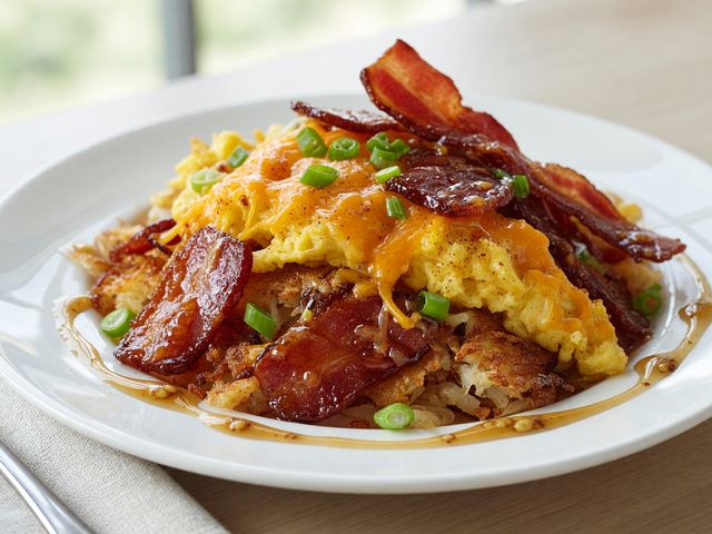 Canadian Maple Bacon Crockpot Casserole