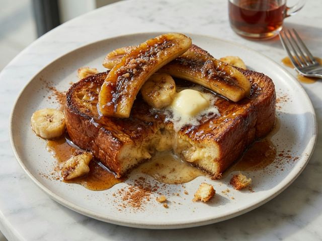 Caramelized Banana Brown-Butter French Toast
